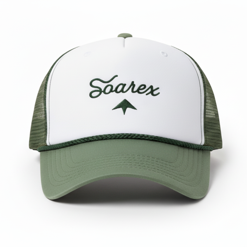 Soarex golfkeps framifrån Grön